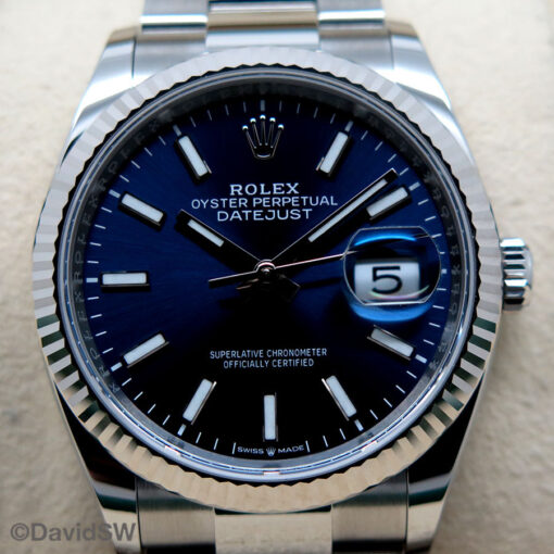 Rolex 126234 Datejust with Blue Stick Dial on Oyster - Image 3