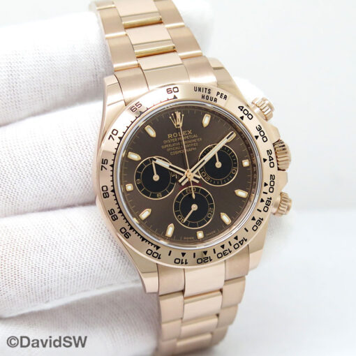 Rolex 116505 Cosmograph Daytona 18K Rose Gold with Chocolate Dial