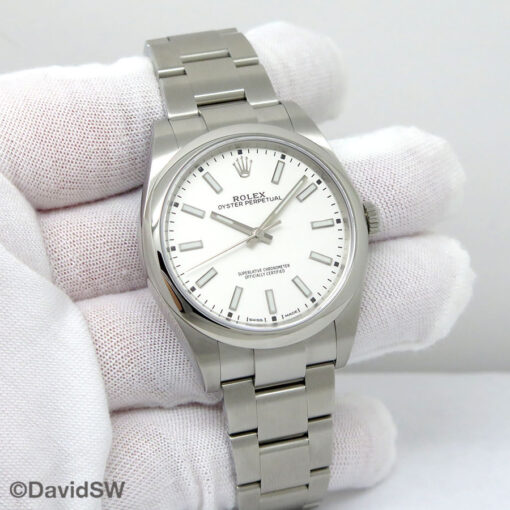 Rolex 114300 Oyster Perpetual with White Dial