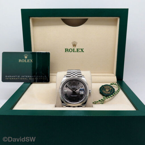 Rolex 126334 Datejust 41 with Slate Roman Dial on Jubilee - Image 2