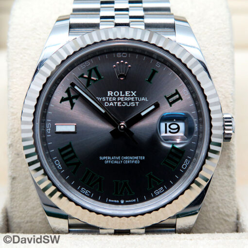 Rolex 126334 Datejust 41 with Slate Roman Dial on Jubilee - Image 3
