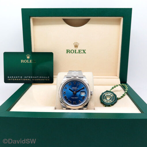 Rolex 126334 Datejust 41 with Blue Azzurro Dial on Jubilee - Image 2