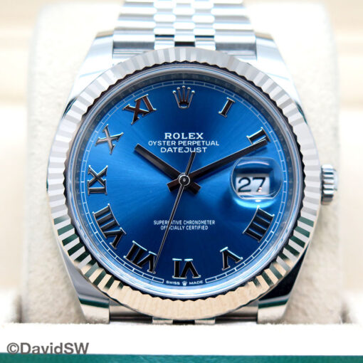 Rolex 126334 Datejust 41 with Blue Azzurro Dial on Jubilee - Image 3