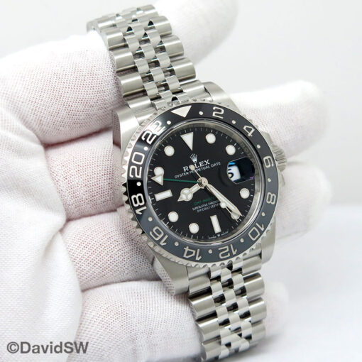 Rolex 126710GRNR GMT Master II on Jubilee