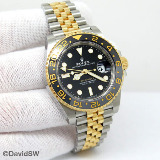 Rolex 126713GRNR GMT Master II 18K/SS on Jubilee