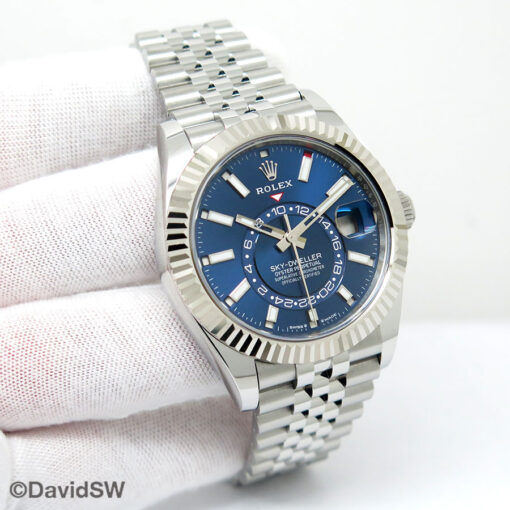 Rolex 336934 Skydweller with Blue Dial on Jubilee