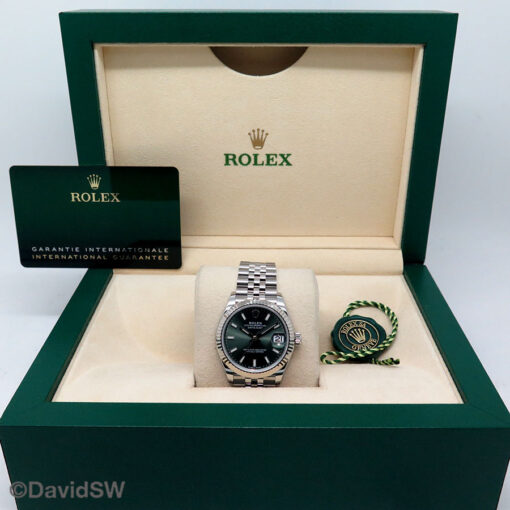 Rolex 278274 Datejust with Mint Green Dial on Jubilee - Image 2