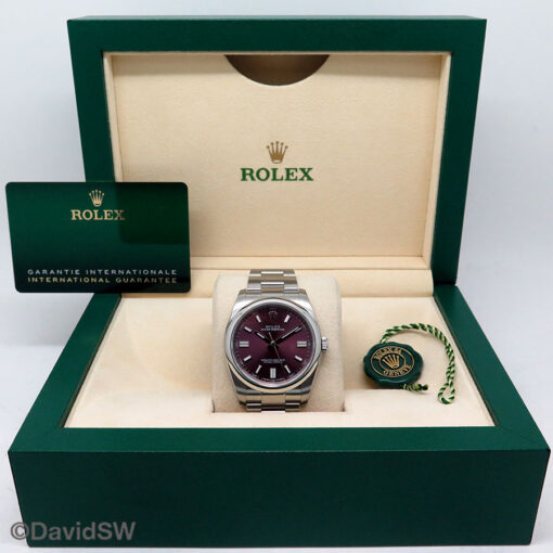 Rolex 116000 Oyster Perpetual with Grape Dial - Image 2