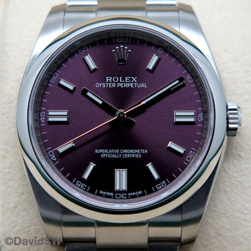 Rolex 116000 Oyster Perpetual with Grape Dial - Image 3