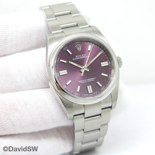 Rolex 116000 Oyster Perpetual with Grape Dial