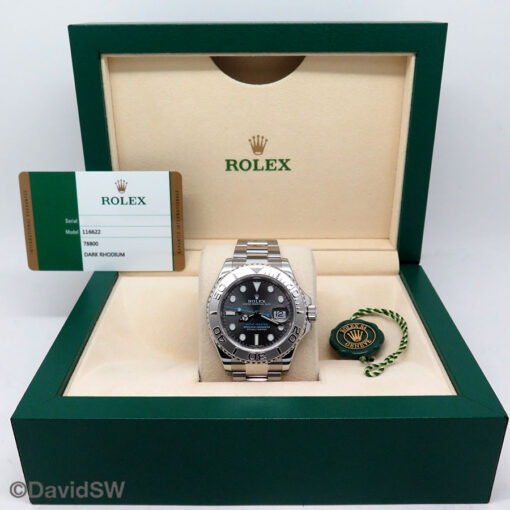 Rolex 116622 Yachtmaster with Dark Rhodium Dial - Image 2