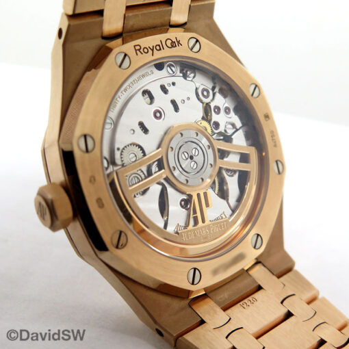 Audemars Piguet 15500OR Royal Oak 18K Rose Gold with Black Dial - Image 4