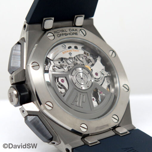 Audemars Piguet 26420TI Royal Oak Offshore Chronograph Flyback with Blue Dial - Image 4