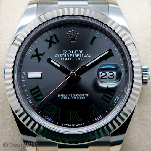Rolex 126334 Datejust 41 with Slate Roman Dial on Oyster - Image 3