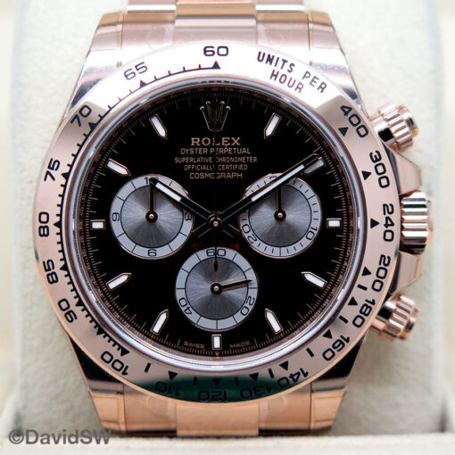Rolex 126505 Cosmograph Daytona 18K Rose Gold with Black Dial - Image 3