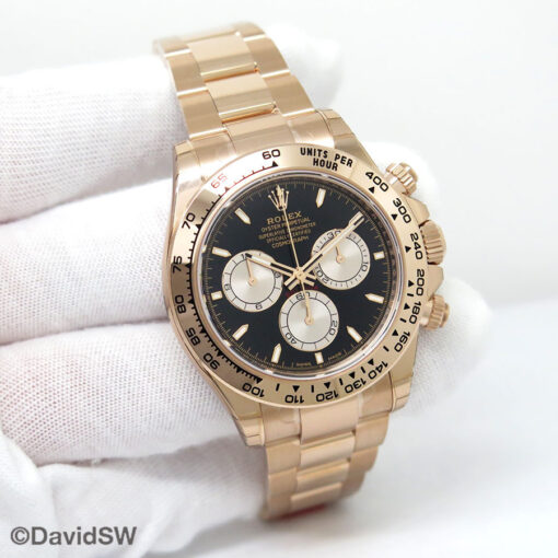 Rolex 126505 Cosmograph Daytona 18K Rose Gold with Black Dial