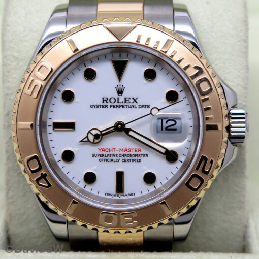Rolex 16623 Yachtmaster 18K/SS with White Dial - Image 4