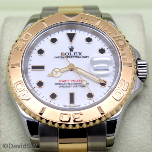 Rolex 16623 Yachtmaster 18K/SS with White Dial - Image 3