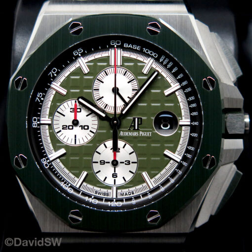 Audemars Piguet 26400SO Royal Oak Offshore Chronograph with Green Dial Limited Edition - Image 3