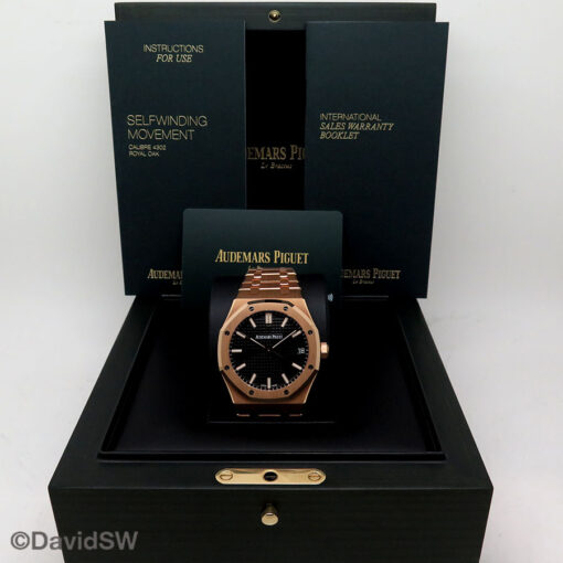Alternative view of Audemars Piguet 15510OR Royal Oak with Black Dial