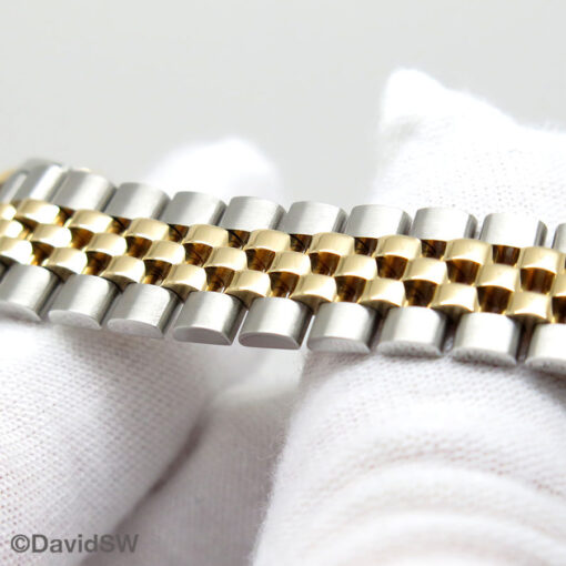 Rolex 279383RBR Datejust 18K/SS with Champagne Diamond Dial and Diamond Bezel on Jubilee - Image 8