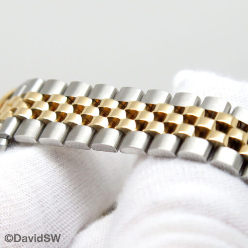 Rolex 279383RBR Datejust 18K/SS with Champagne Diamond Dial and Diamond Bezel on Jubilee - Image 6