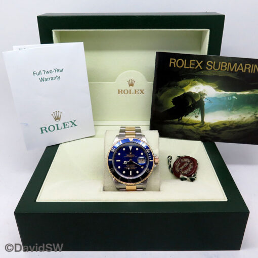 Rolex 16613LB Submariner 18K/SS with Blue Dial - Image 2