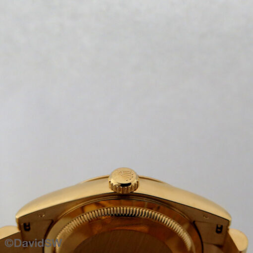 Rolex 118208 Day Date 36 18K Yellow Gold with White Roman Dial - Image 4