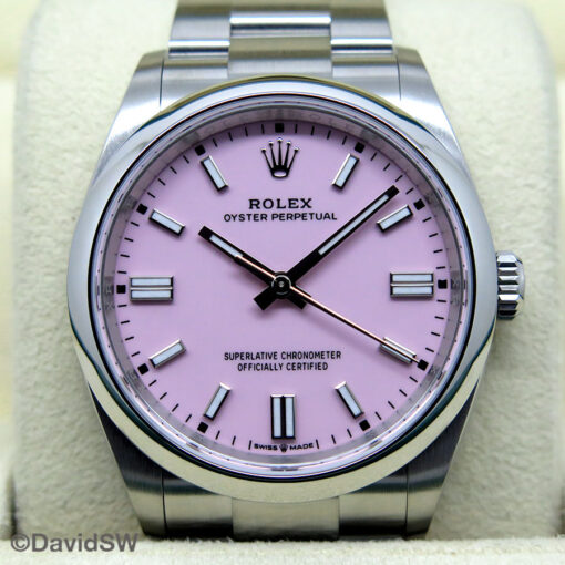 Rolex 126000 Oyster Perpetual with Pink Dial - Image 3
