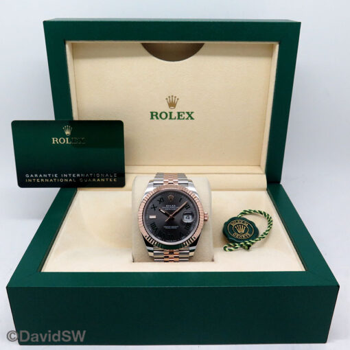 Rolex 126331 Datejust 41 18K/SS with Slate Roman Dial on Jubilee - Image 2
