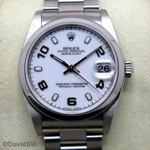 Rolex 78240 Datejust with White Arabic Dial on Oyster - Image 3