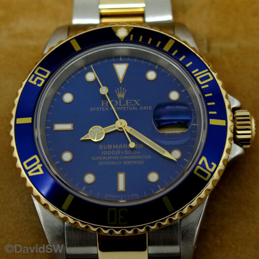 Rolex 16613LB Submariner 18K/SS with Blue Dial - Image 3