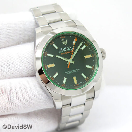 Rolex 116400GV Milgauss with Black Dial