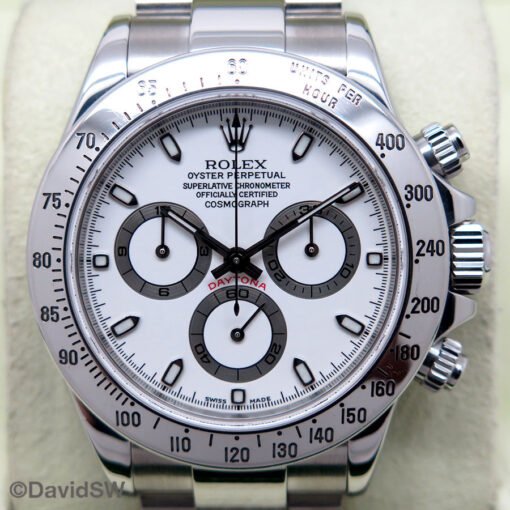 Rolex 116520 Cosmograph Daytona with White Dial - Image 3