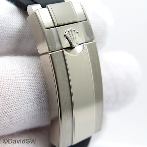 Rolex 126519LN Cosmograph Daytona 18K White Gold with Steel Dial on Oysterflex - Image 7