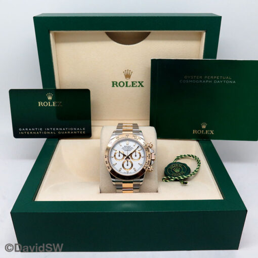 Rolex 116503 Cosmograph Daytona 18K/SS with White Dial - Image 2