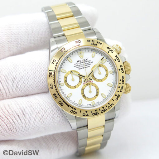 Rolex 116503 Cosmograph Daytona 18K/SS with White Dial