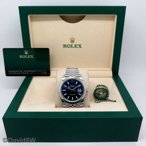 Rolex 126300 Datejust 41 with Blue Stick Dial on Jubilee - Image 2