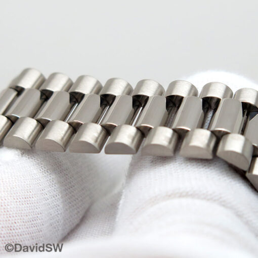 Rolex 18239 Day Date 18K White Gold with Silver Stick Dial - Image 6
