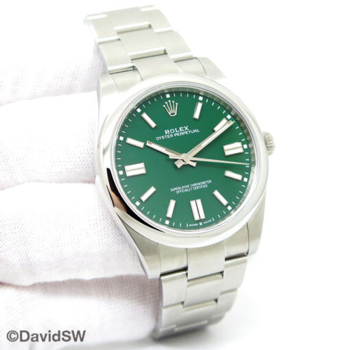 Rolex 124300 Oyster Perpetual 41 with Green Dial