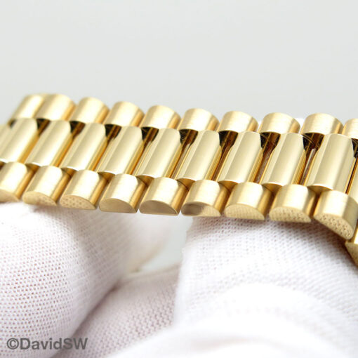 Rolex 128238 Day Date 18K Yellow Gold with White Stick Dial - Image 6