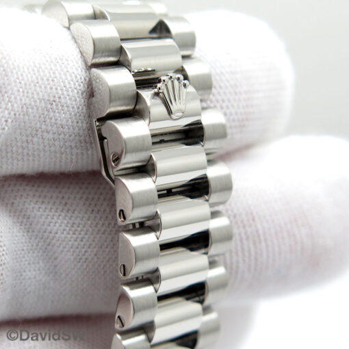 Rolex 118206 Day Date Platinum with Glacier Roman Dial - Image 8