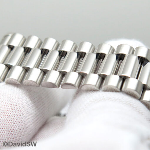 Rolex 118206 Day Date Platinum with Glacier Roman Dial - Image 7