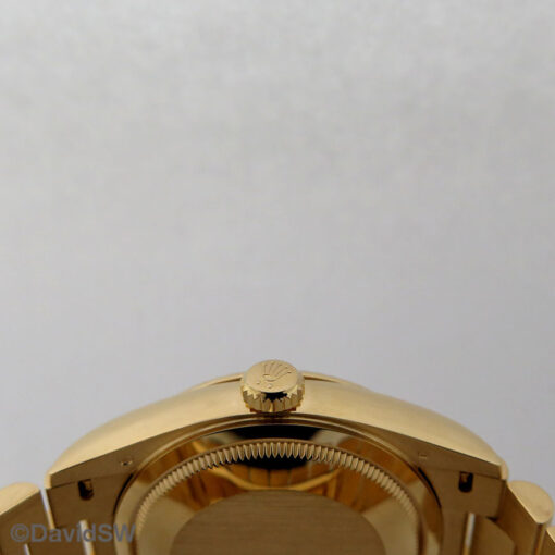 Rolex 128238 Day Date 18K Yellow Gold with White Stick Dial - Image 4