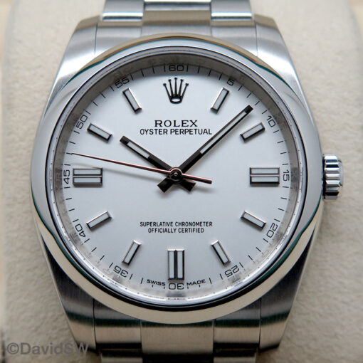 Rolex 116000 Oyster Perpetual with White Dial - Image 3