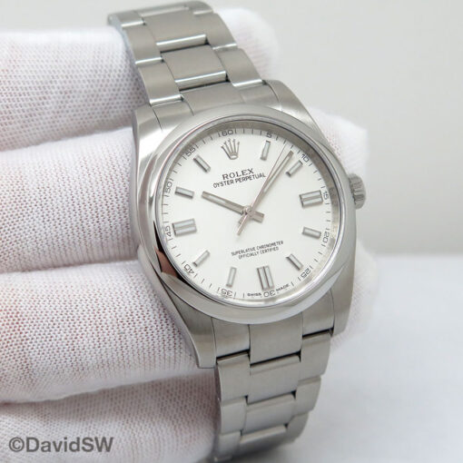 Rolex 116000 Oyster Perpetual with White Dial
