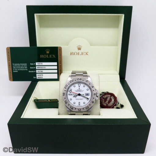 Rolex 16570 Explorer II with White Dial and 3186 Movement - Image 2