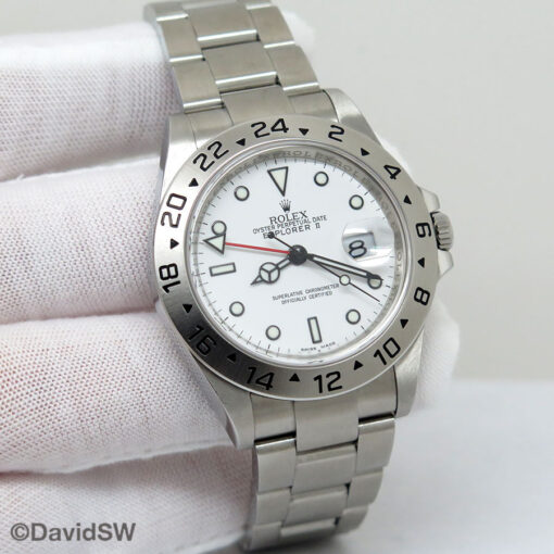 Rolex 16570 Explorer II with White Dial and 3186 Movement