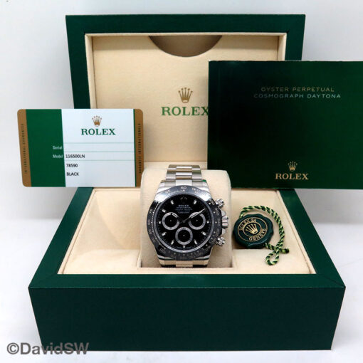 Rolex 116500LN Cosmograph Daytona with Black Dial - Image 2