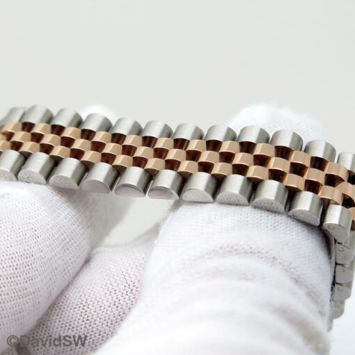 Rolex 278381RBR Datejust 18K/SS with Slate Roman Diamond "VI" Dial and Diamond Bezel on Jubilee - Image 6